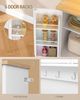 Buffetschrank, Küchenschrank, mit 6-Stufigem Regal Hinter den Türen, 5 Schranktüren und 3 Schubladen, LED und Steckdosenleiste, Küche, Eiche-Weiß, 40 x 100 x 180 cm Bild 4