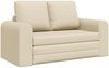 vidaXL Schlafsofa 60cm Creme Stoff 4106679 Bild 2