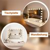 ZMH Schminkspiegel mit LED-Beleuchtung 80cm und Bluetooth weiß 18 LED Großer (1*Schminkspiegel mit Beleuchtung), Schminktischspiegel Licht Musik Vanity Mirror 3 Modi Bild 4