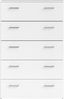 Home affaire Sideboard Space Kommode, Aufbewahrung, Schubladenschrank, 5 Schubladen, viel Stauraum, Breite 74 cm, Höhe 115 cm Bild 3