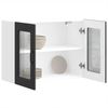 vidaXL Küchen-Hängeschrank mit Glastür Kalmar Schwarz Holzwerkstoff 853608 Bild 5