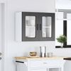 vidaXL Küchen-Hängeschrank mit Glastür Kalmar Schwarz Holzwerkstoff 853608 Bild 3