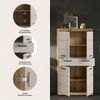 welltime Midischrank SIENA, Breite 74cm, 4 Türen, 1 Schubkasten, 4 Fächer, MDF-Front (TOPSELLER) in verschiedenen Farben erhältlich, Badmöbel, Badschrank, Schrank, Bad Bild 3