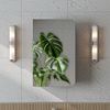 Roomart LYCIA-50 Badmöbel - nur Spiegelschrank - H 60 x B 16 x T 45 cm • Grau Bild 3