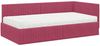 vidaXL Eckbettgestell mit Matratze mit Kopfteil 2 pcs Grün Samt 3393822 Bild 4
