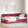 vidaXL Eckbettgestell mit Matratze mit Kopfteil 2 pcs Grün Samt 3393822 Bild 1