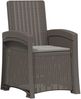 vidaXL Liegesessel Garten Rattan-Optik 2 pcs Hellgrau PP 8012031 Bild 4