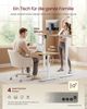 VASAGLE Elektrisch verstellbarer Stehtisch, Memory-Funktion mit 4 Höhen, Schreibtisch für Home Office, 100 x 60 cm, eichenfarben Bild 3