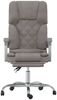 vidaXL Bürostuhl mit Massagefunktion Taupe Stoff 349683 Bild 3