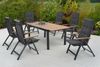 MERXX Garten-Essgruppe Itanos, (Set, 13-tlg), inkl. 6 Klappsessel, 6 Auflagen, 1 Ausziehtisch Bild 2