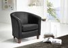 Sessel Karine Bezug pigmentiertes Nappaleder Buche nussbaum dunkel / schwarz 21994 Bild 2