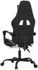 vidaXL Gaming-Stuhl mit Fußstütze Schwarz und Weiß Kunstleder 3143907 Bild 5