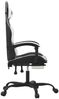 vidaXL Gaming-Stuhl mit Fußstütze Schwarz und Weiß Kunstleder 3143907 Bild 4