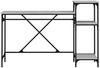 vidaXL Schreibtisch mit Regal Grau Sonoma 135x50x90 cm Holzwerkstoff 826712 Bild 5