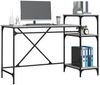 vidaXL Schreibtisch mit Regal Grau Sonoma 135x50x90 cm Holzwerkstoff 826712 Bild 4