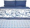 Wendebettwäsche mit Blumenmuster Kissen-und Deckenbezug aus 100% Baumwolle 240x220 cm Bild 3