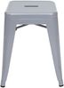 4er-Set Hocker HWC-A73, Metallhocker Sitzhocker, Metall Industriedesign stapelbar ~ grau Bild 4