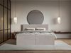Selsey 'Softie' Boxspringbett 160x200 cm mit Topper und Stauraum, Velours wasserabweisend, Graubraun Bild 2