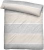 biberna Melange-Flanell Bettwäsche 0840506 BLOCKSTREIFEN, kitt, 1x 155x220 cm + 1x 80x80 cm Bild 2