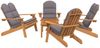 vidaXL 5-tlg. Garten-Lounge-Set Adirondack Massivholz Akazie 3152138 Bild 3