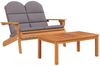 vidaXL 5-tlg. Garten-Lounge-Set Adirondack Massivholz Akazie 3152138 Bild 4