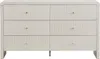 Vente-unique - MIRENALO Kommode Holz, Platte Beige - B 40 cm x H 81,9 cm x L 138,9 cm Bild 3