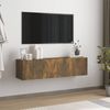 vidaXL TV-Wandschrank Räuchereiche 120x30x30 cm Holzwerkstoff 815099 Bild 2