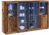 vidaXL LED-Sideboard Altholz 163 x 37 x 100 cm Holzwerkstoff 3333121 Bild 3
