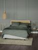 Irisette Feinbiber Bettwäsche Koala 135x200 Melange uni grün tanne 8544-30 Bild 5