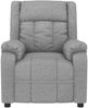 vidaXL Relaxsessel Elektrisch Hellgrau Stoff 3143567 Bild 4