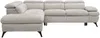 Vente-unique - SURDELI Sofa Stoff Beige - B 233 cm x H 79 cm x L 280 cm Bild 4