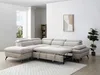 Vente-unique - SURDELI Sofa Stoff Beige - B 233 cm x H 79 cm x L 280 cm Bild 2