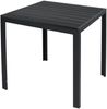 Gartengarnitur Sitzgarnitur 3-teilig L80xB80xH74cm Non-Wood Anthrazit Bild 3