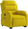 vidaXL Massagesessel mit Aufstehhilfe Elektrisch Gelb Samt 3205132 Bild 3