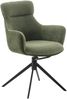 2er Set Esszimmerstuhl Pelion, 360° drehbar - Schlamm / Edelstahl Bild 4