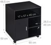 Relaxdays Rollcontainer in Schwarz Bild 5
