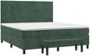 vidaXL Boxspringbett mit Matratze Dunkelgrün 180x200 cm Samt 3137740 Bild 2