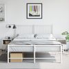 vidaXL Nachttische 2 Stk. Weiß 36x39x43,5 cm Stahl 846715 Bild 3