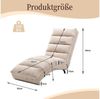 LVHOM Relaxsessel Sackleinen Massage-Liege INDOOR PREMIUM (Ergonomische Fernbedienungs-Steuerung, Sanfte Massageprogramme mit Fernbedienung, Schwerlastfähig bis 250 kg), Elektrische Entspannung mit skandinavischem Flair Bild 3