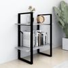 vidaXL Bücherregal 2 Fächer Betongrau 60x30x70 cm Holzwerkstoff 806431 Bild 3