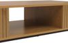 TV-Rack HWC-O39, TV-Board Fernsehtisch Lowboard TV-Schrank Ablage, Melamin MDF 39x120x60cm ~ natur Bild 5