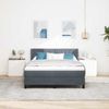 vidaXL Boxspringbett mit Kopfteil Dunkelgrau 190 x 140 cm Samt 3341409 Bild 3