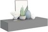 vidaXL Wandregal mit Schublade Grau 60x23,5x10 cm MDF 330259 Bild 3