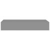 vidaXL Wandregal mit Schublade Grau 60x23,5x10 cm MDF 330259 Bild 4