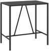 vidaXL 5-tlg. Gartenbar-Set mit Kissen Schwarz Poly Rattan 3261466 Bild 5