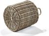 Kobolo Pflanzkübel Pflanzkorb aus grauem Rattan mit Folie mittel Bild 2