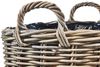 Kobolo Pflanzkübel Pflanzkorb aus grauem Rattan mit Folie mittel Bild 3