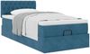 vidaXL Ottoman-Bett mit Matratze Dunkelblau 90x200 cm Samt 3311823 Bild 4