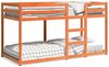 vidaXL Etagenbett Wachsbraun 90x200 cm Massivholz Kiefer 3214874 Bild 2
