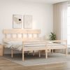 vidaXL Seniorenbett mit Kopfteil 200x200 cm Massivholz 3195436 Bild 3